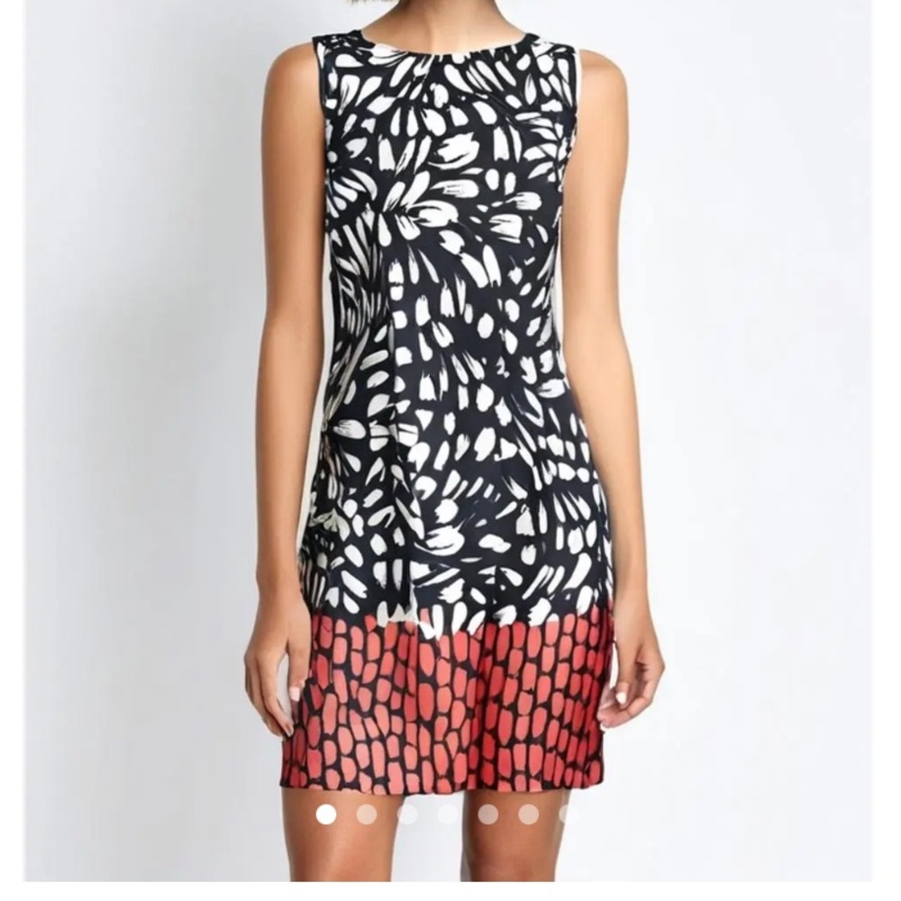 Alyx Women's Sleeveless Back Zip Red Black Dress Size 18